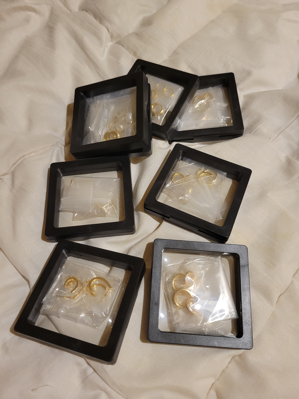Hoop Earring Set - Elegant Women's Jewelry Price Per Box